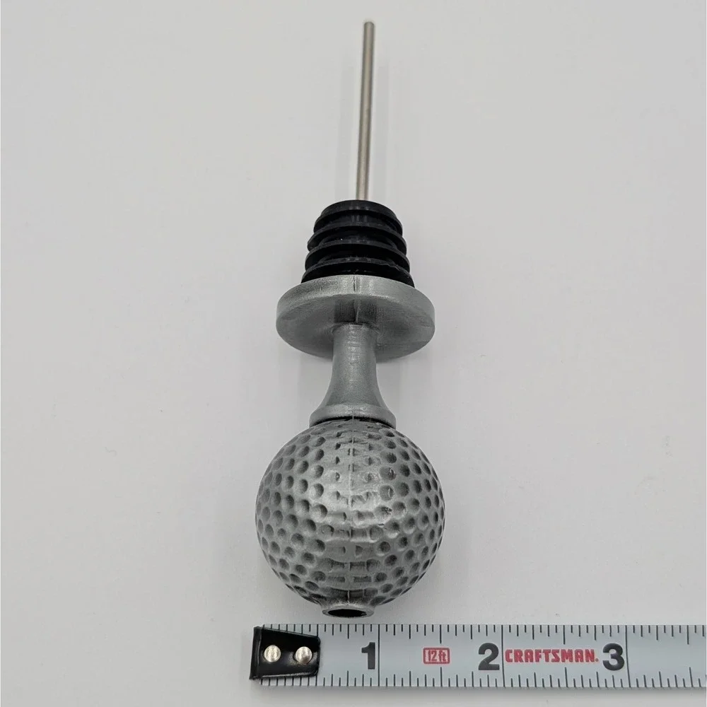 Chris's Stuff Pour Amore Golf Ball Wine Bottle Pourer Aerator Open Box